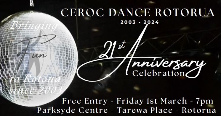 Rotorua Dance Party 21st Anniversary @ Parksyde Community Centre